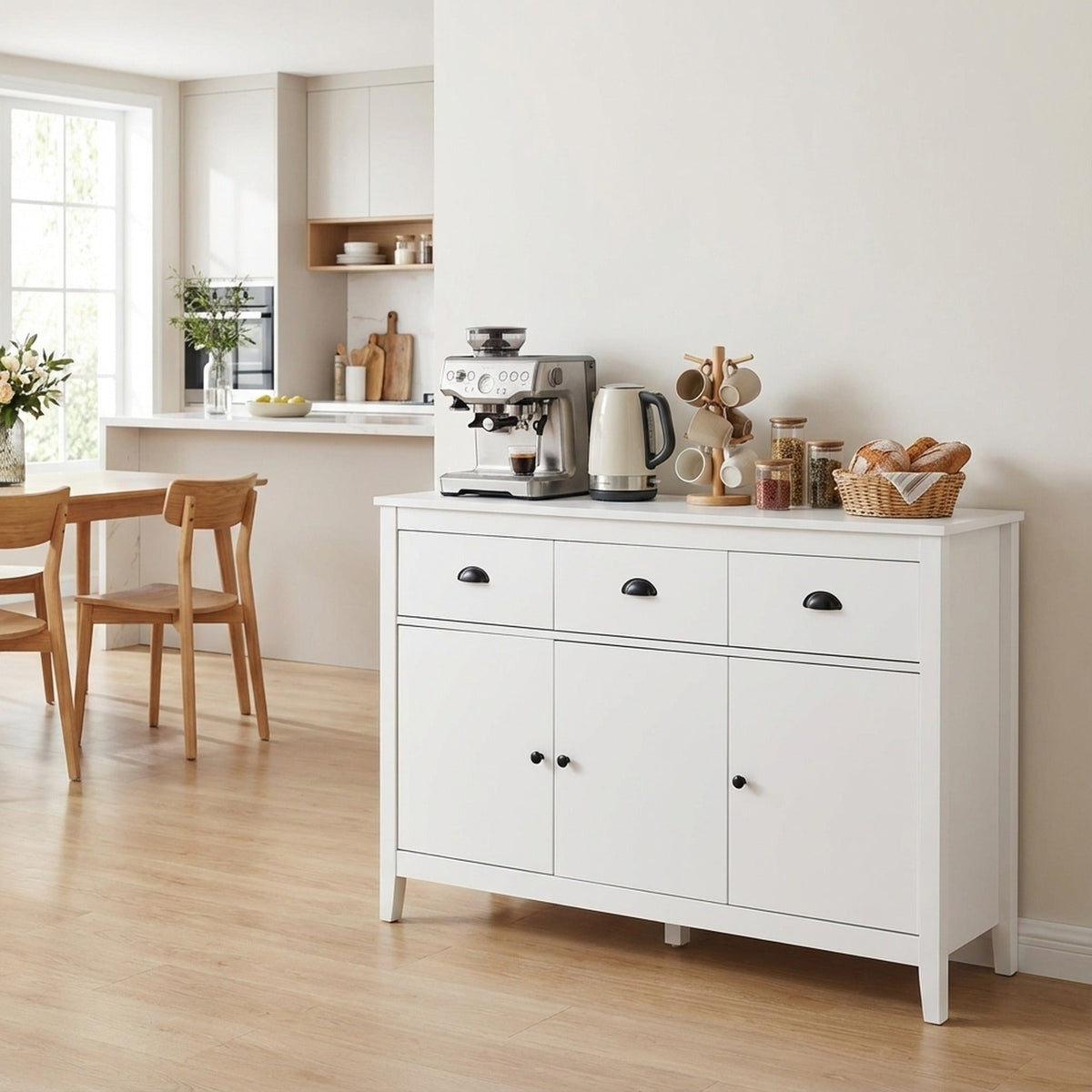 Congo Sideboard Buffet Table - White