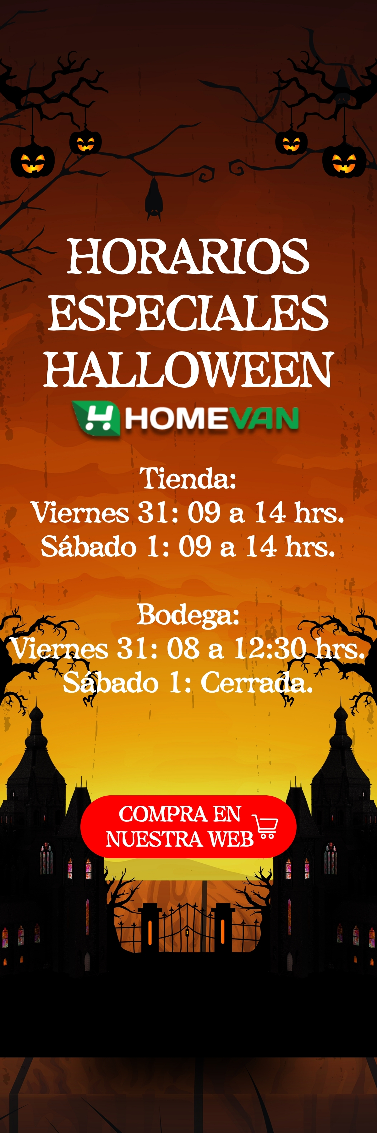 Horarios especiales