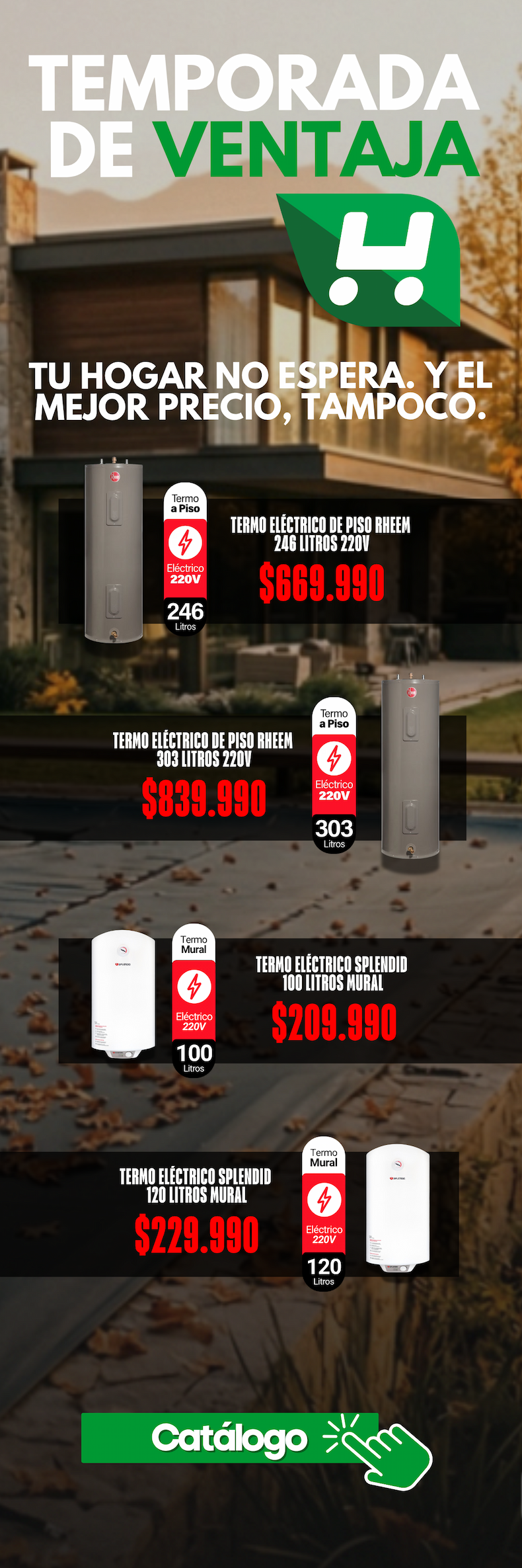 Temporada de termos eléctricos
