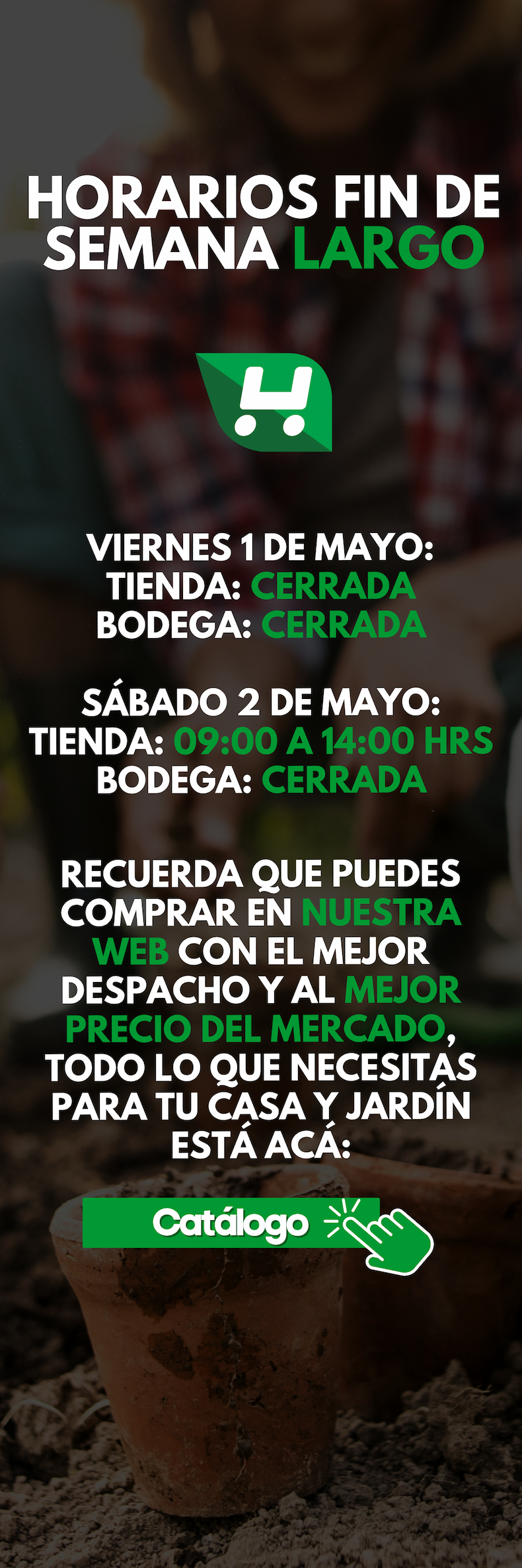 Horarios feriado