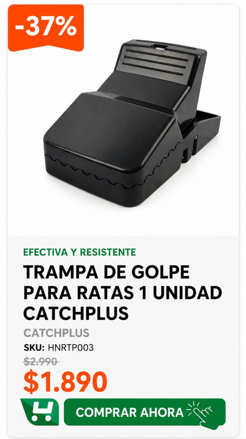 Trampa de Golpe para Ratas 1 unidad Catchplus - SKU HNRTP003