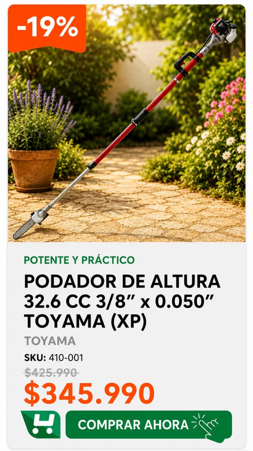 Podador de Altura 32.6 CC 3/8 x 0.050 Toyama XP - SKU 410-001