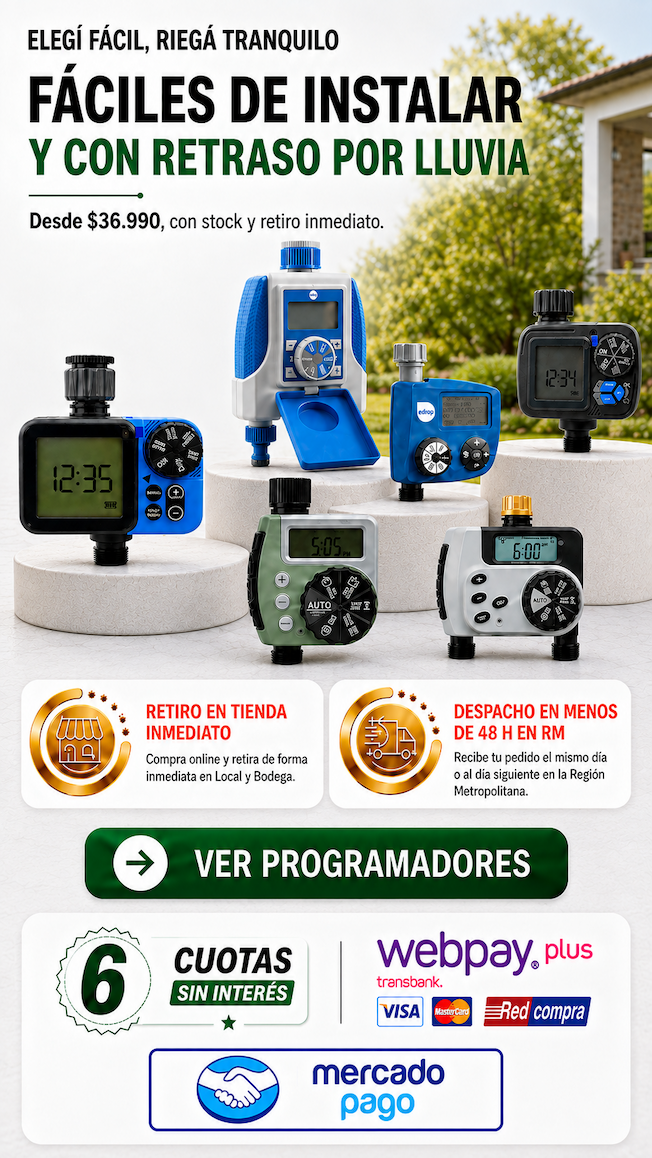 Programadores y soluciones para un riego automático y eficiente · Homevan
