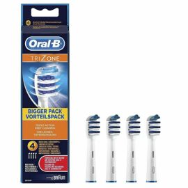 4er Pack Oral B TriZone Aufsteckbürsten Original Oral B Ersatz Zahnbürsten