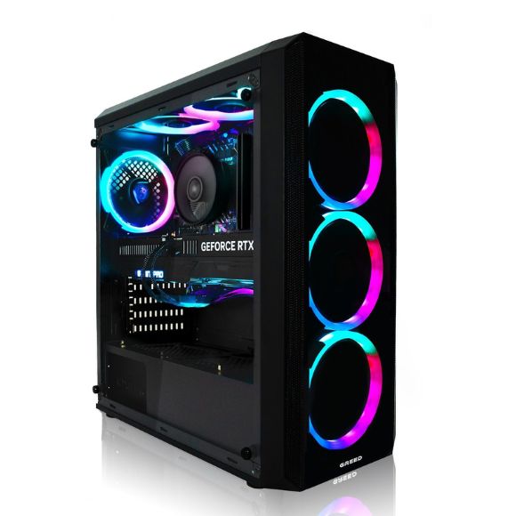 Greed® MK2 - Gaming PC / Computer - AMD Ryzen 7 5700X + Nvidia RTX 5060 - 32GB RAM
