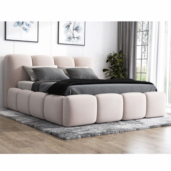 Polsterbett DONA- OM mit Bettkasten und Lattenrost
