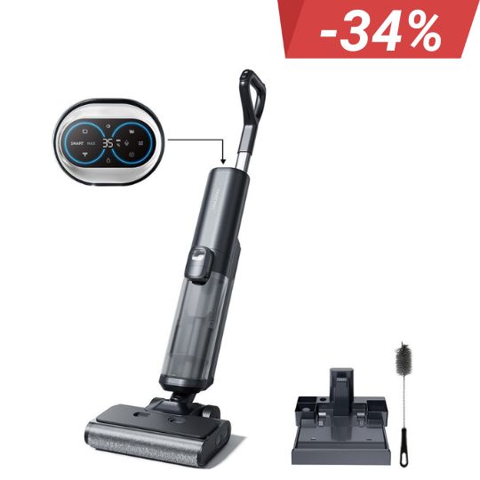 Proscenic F20A Kabelloser Staubsauger und Wischmopp mit 35 Minuten Laufzeit