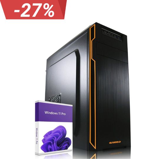 Greed Basic 7 Office PC - Intel Core i5 - 8GB DDR4 RAM - 512GB SSD - WLAN - Win11 Pro