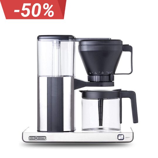 Bob Home Silber Filterkaffeemaschine Kaffeemaschine Perfect Cafe Warmhaltefunktion
