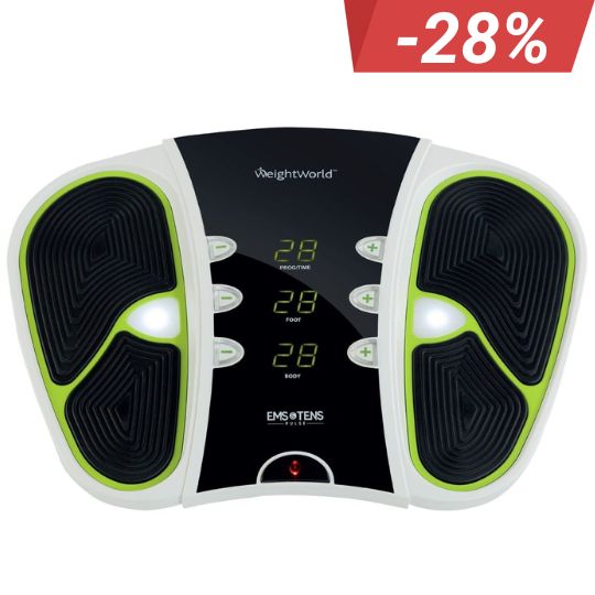 Durchblutungs-Stimulator mit EMS & TENS - 99 Intensitätsstufen WeightWorld