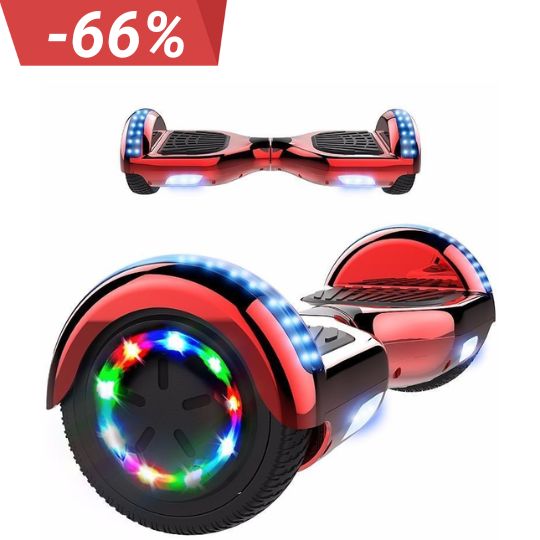 MegaMotion Hoverboard mit Bluetooth LED Elektro Scooter 6,5 Zoll Self Balance Board