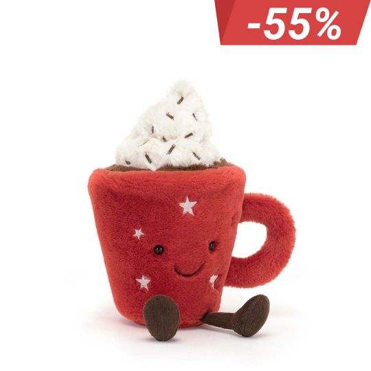 19CM Jellycat Amuseables Hot Chocolate plush doll tags+ Dust Bag new 1pcs