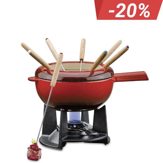 Spring Saas Fee Guss-Fondue-Garnitur rot 20 cm 2892566020