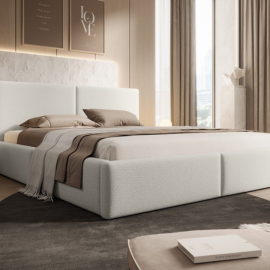 FEDVE Polsterbett Doppelbett Riberia Slim Bett Bettkasten 120/140/160/180/200x200