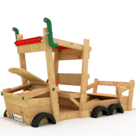 Sandkasten AUTO - LKW - Sandkiste - Spielhaus - Buddelbox