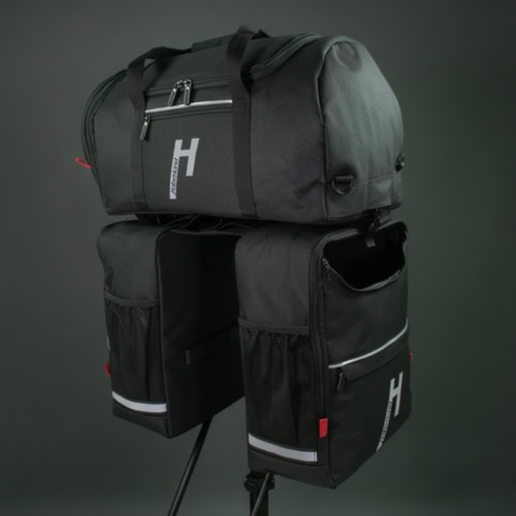 Haberland Komplett-Set 2-tlg. Transporter XXL schwarz - extra viel Stauraum für Toure