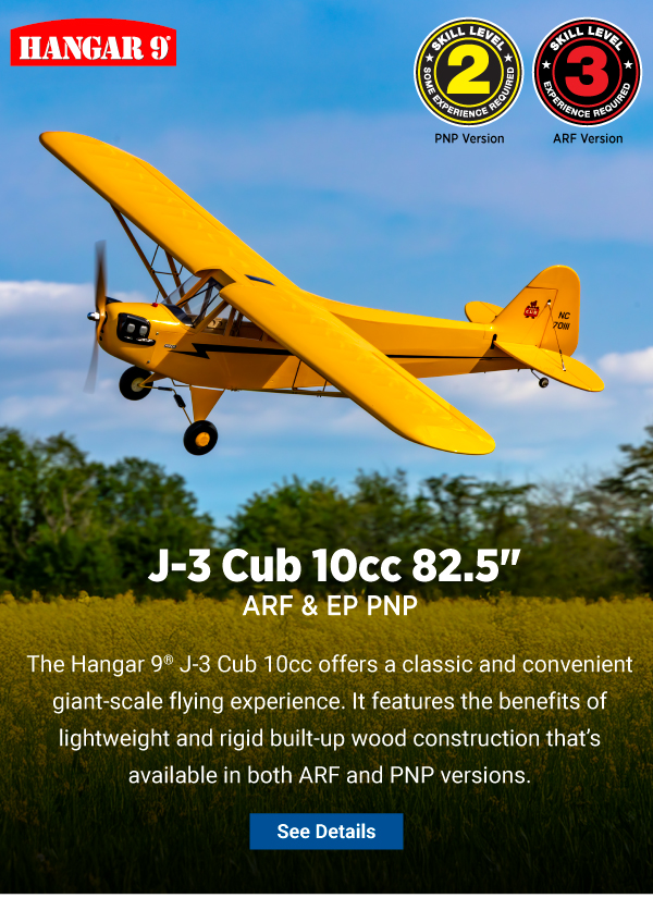 Hangar 9  J-3 Cub 10cc ARF & PNP