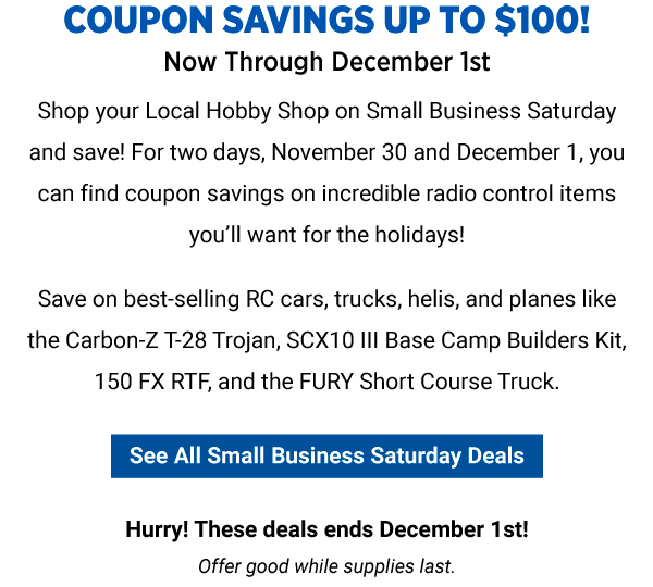 See all small business Saturday deals