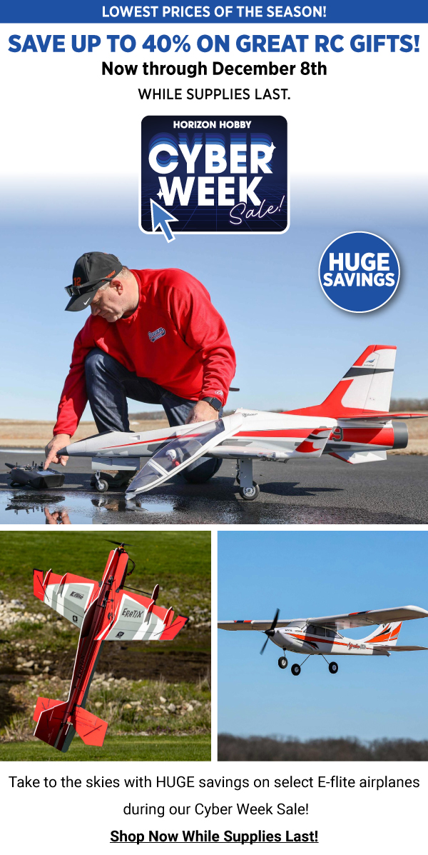 E-flite airplanes