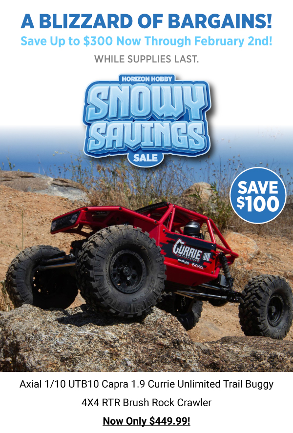 Snowy Savings Axial Capra 1.9