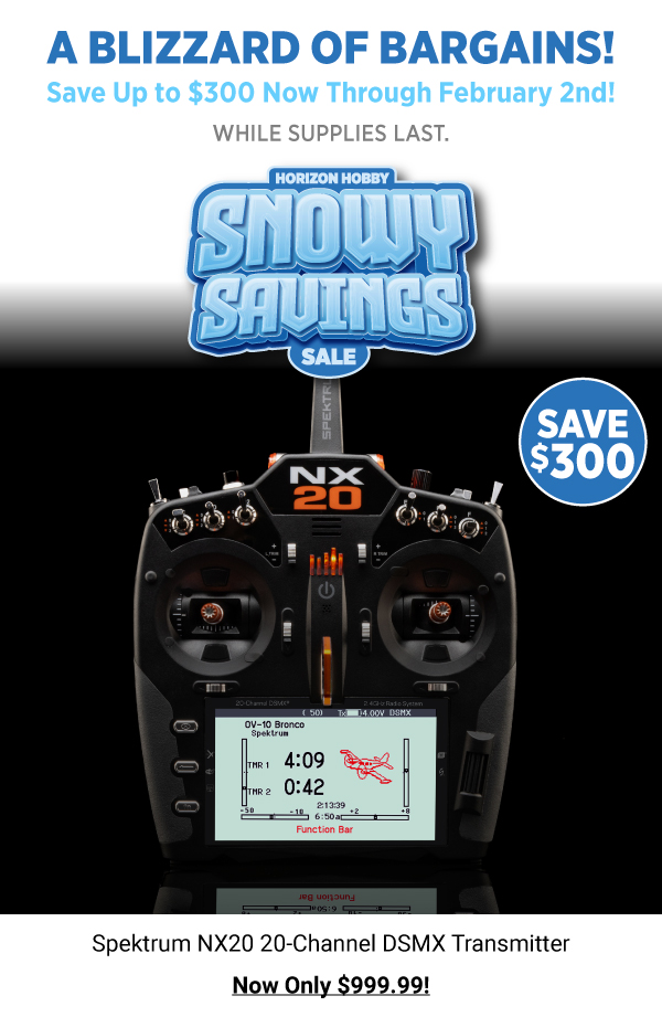 Snowy Savings Spektrum NX20