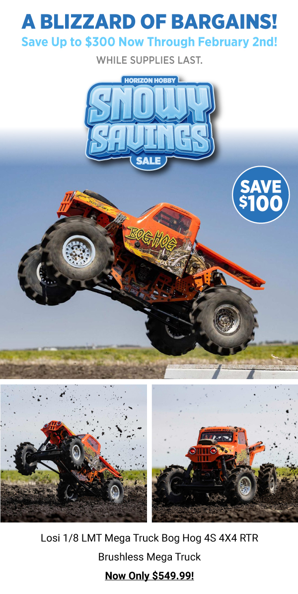 Snowy Savings Losi Bog Hog