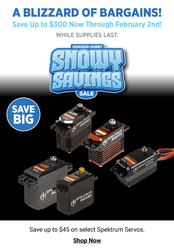 Snowy Savings Spektrum Servos