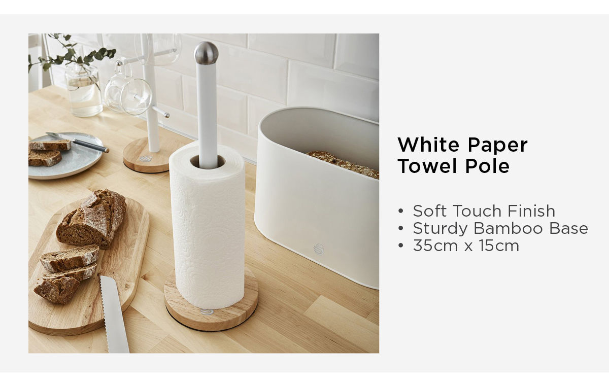 White Paper Towel Pole