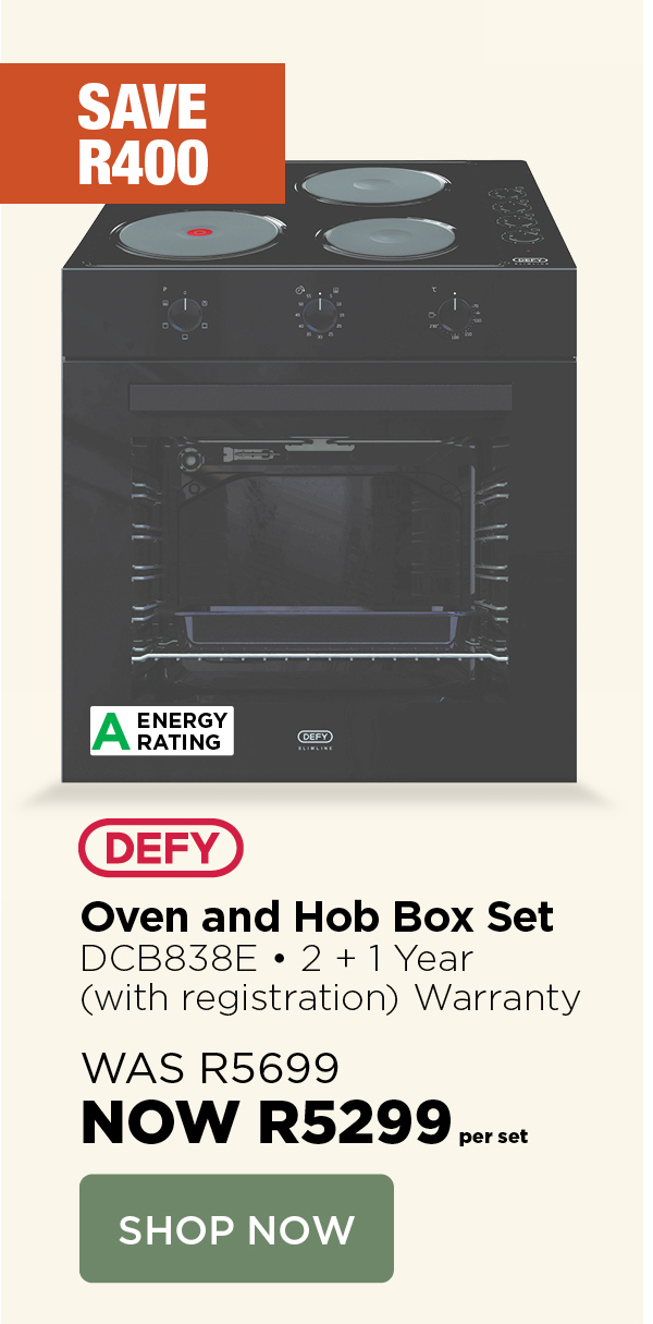 Deft oven and hob set