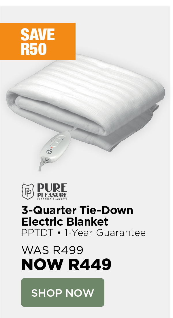 Pure Pleasure 3-Quarter Electric Blanket