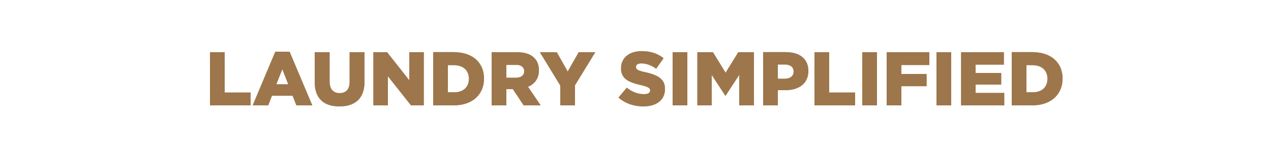 Laundry Simplified