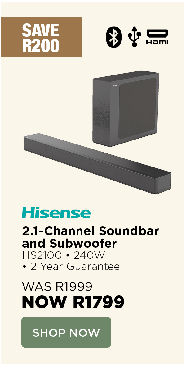 Hisense 2.1-Channel Soundbar