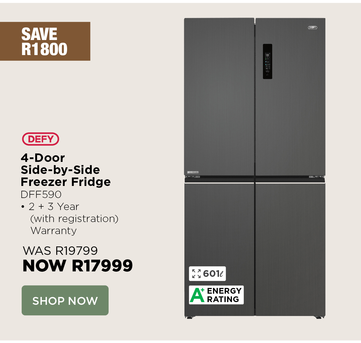 Defy 4-Door Freezer Fridge