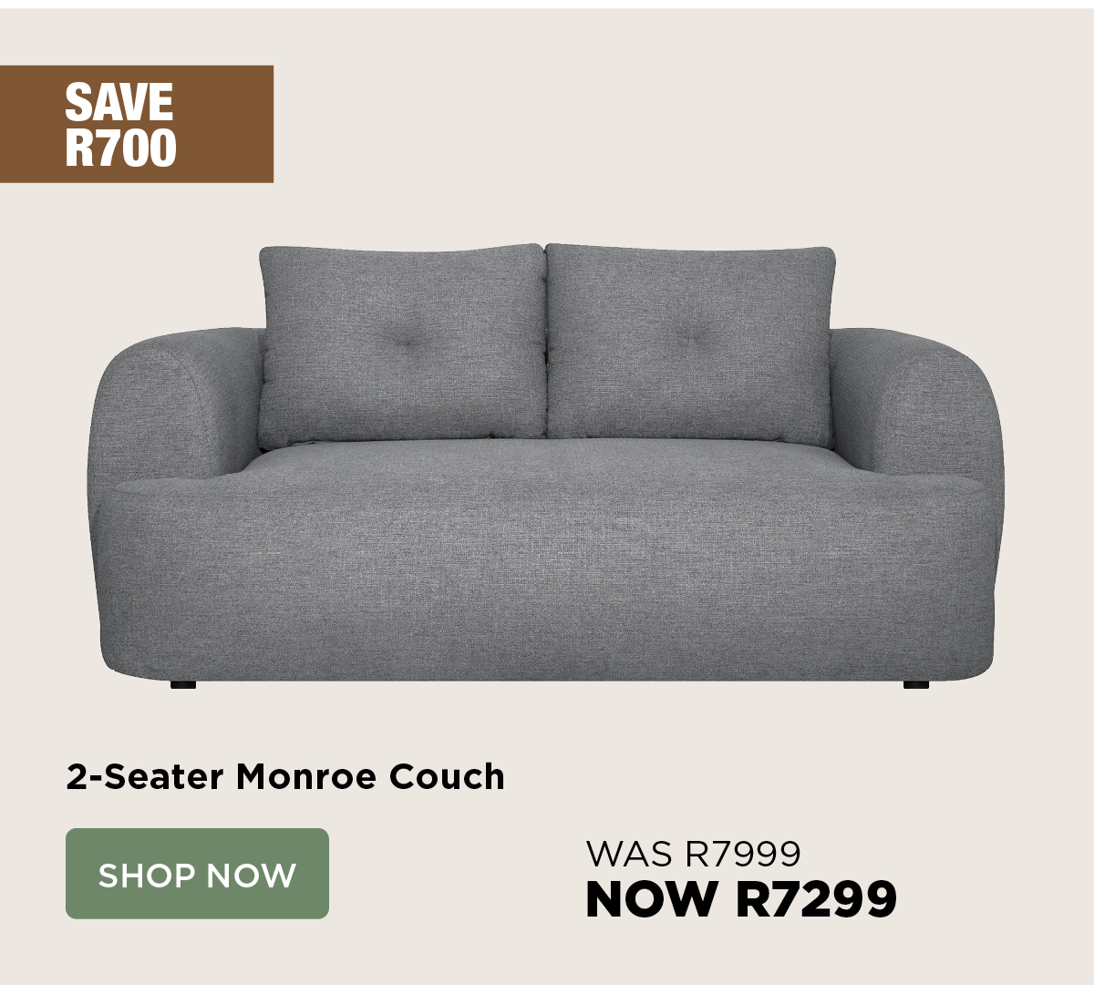 2-Seater Monroe Couch