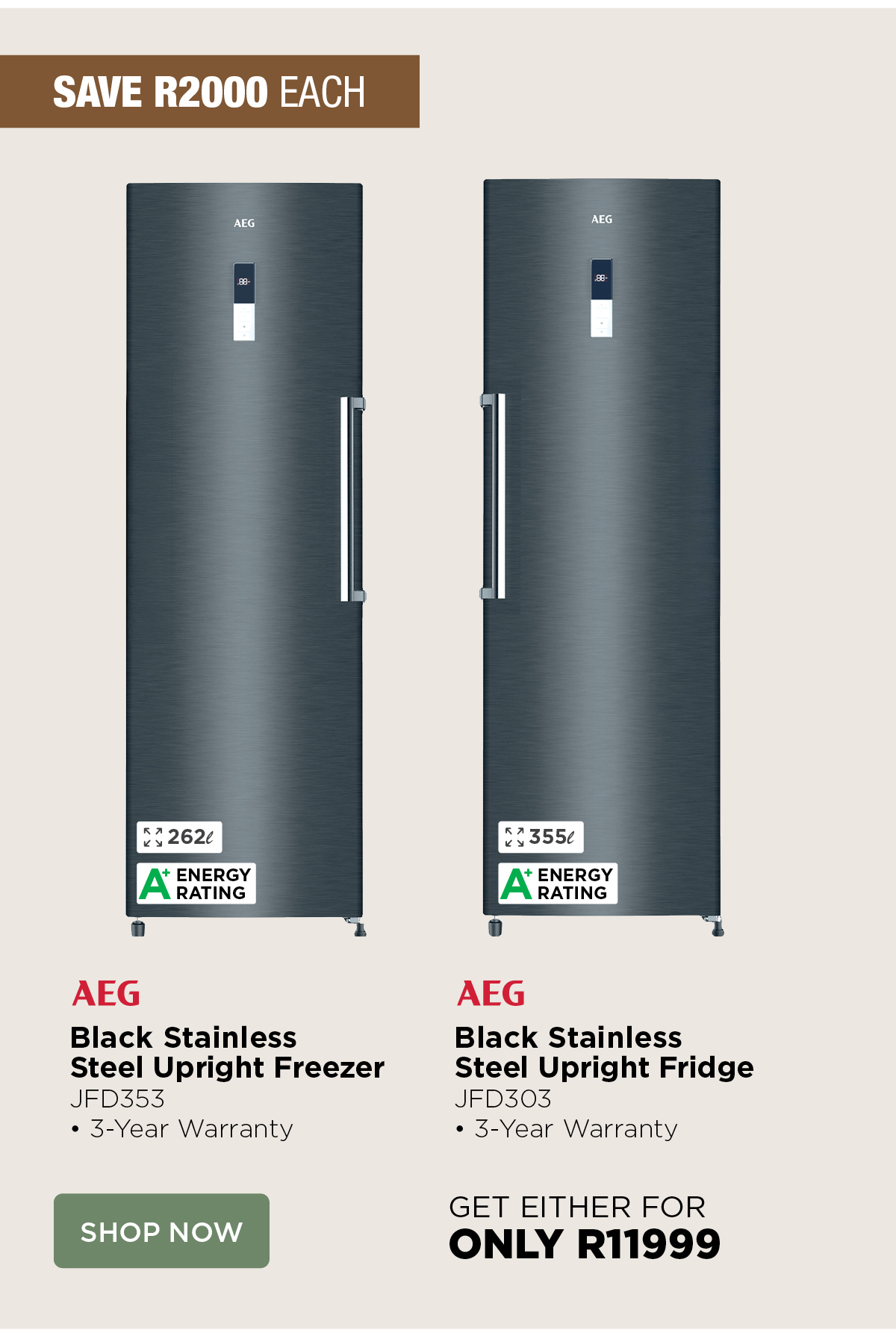 AEG Upright Freezer