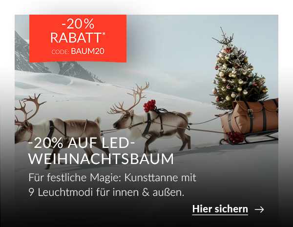 Weihnachtsbaum mit Gutschein