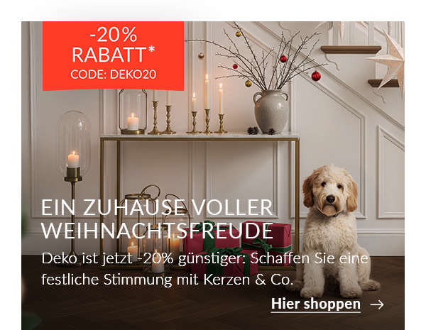 Weihnachtliche Dekowelt mit Gutschein