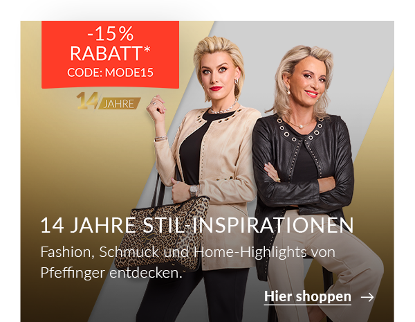 14 Jahre Pfeffinger mit Gutschein