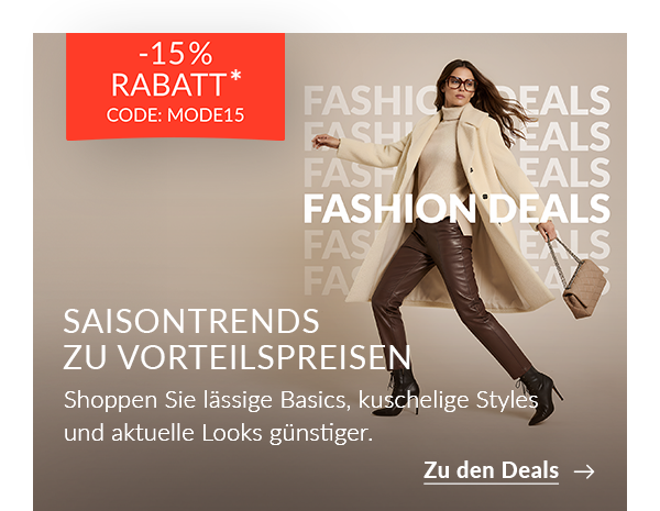 Fashion Deals mit Gutschein