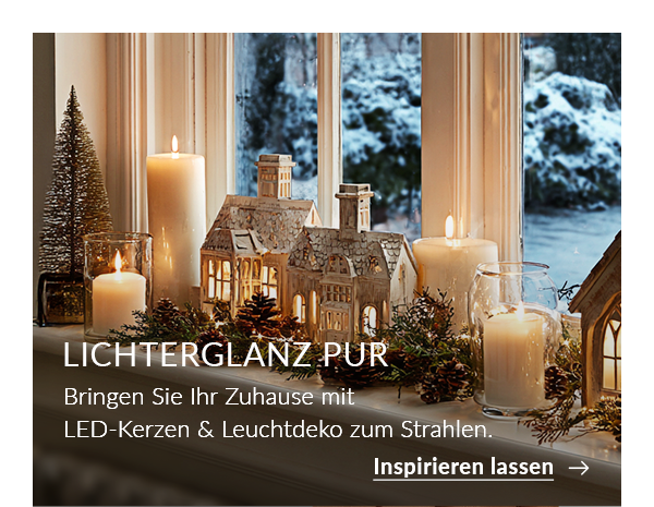 Leuchtende Weihnachtsdeko