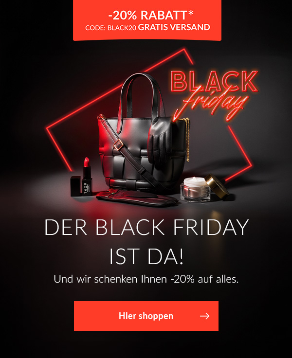 Black Friday: 20% Gutschein auf alles
