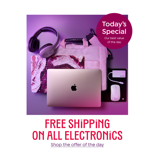 free shipping on all electronics