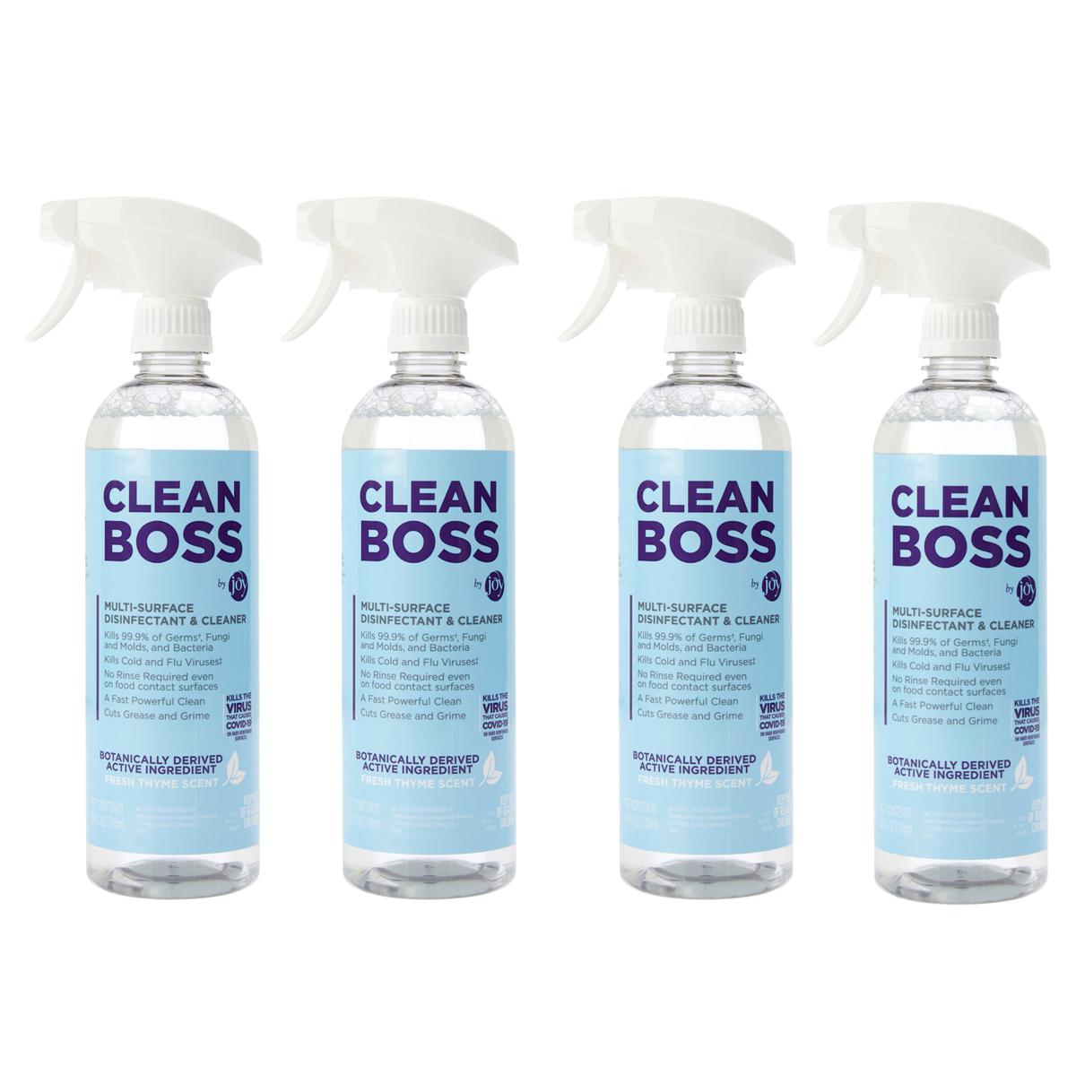 CleanBoss by Joy 4-pack Multi-Surface Disinfectant & Cleaner Mega Set