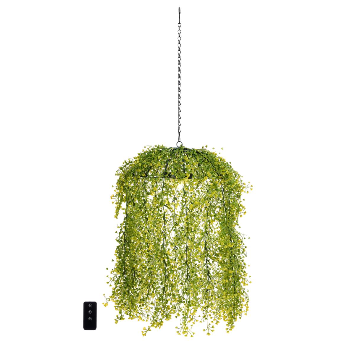 Improvements 20" LED Faux Plant Chandelier with Remote