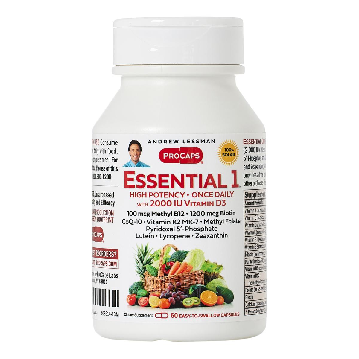 Essential-1 with Vitamin D3-2000 - 60 Capsules