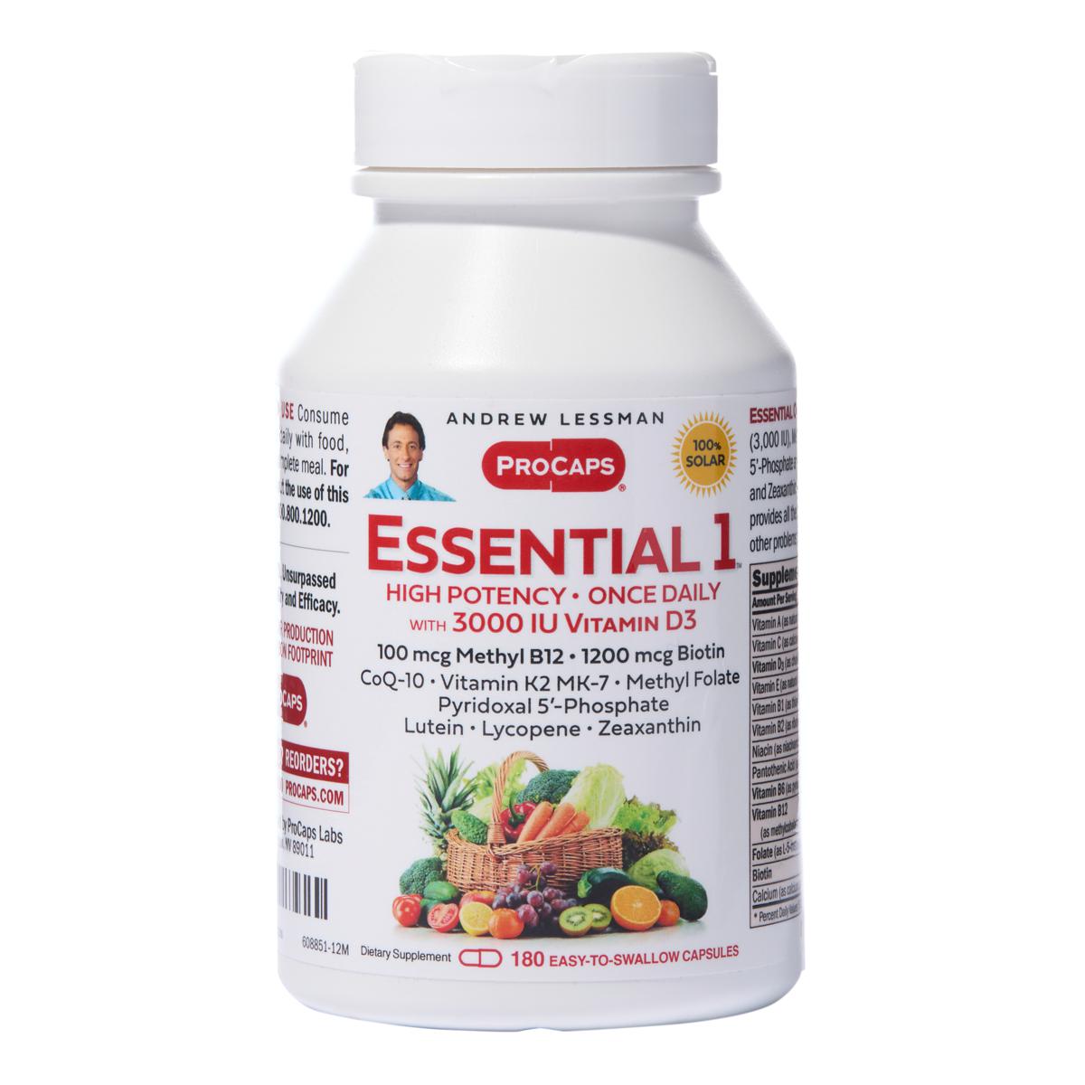 Essential-1 with Vitamin D3-3000 - 180 Capsules