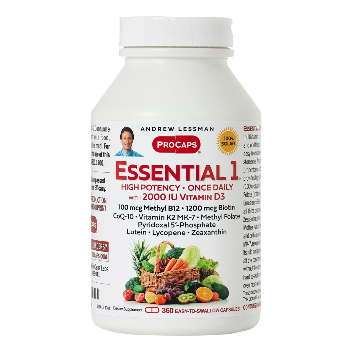 Essential-1 with Vitamin D3-2000 - 360 Capsules