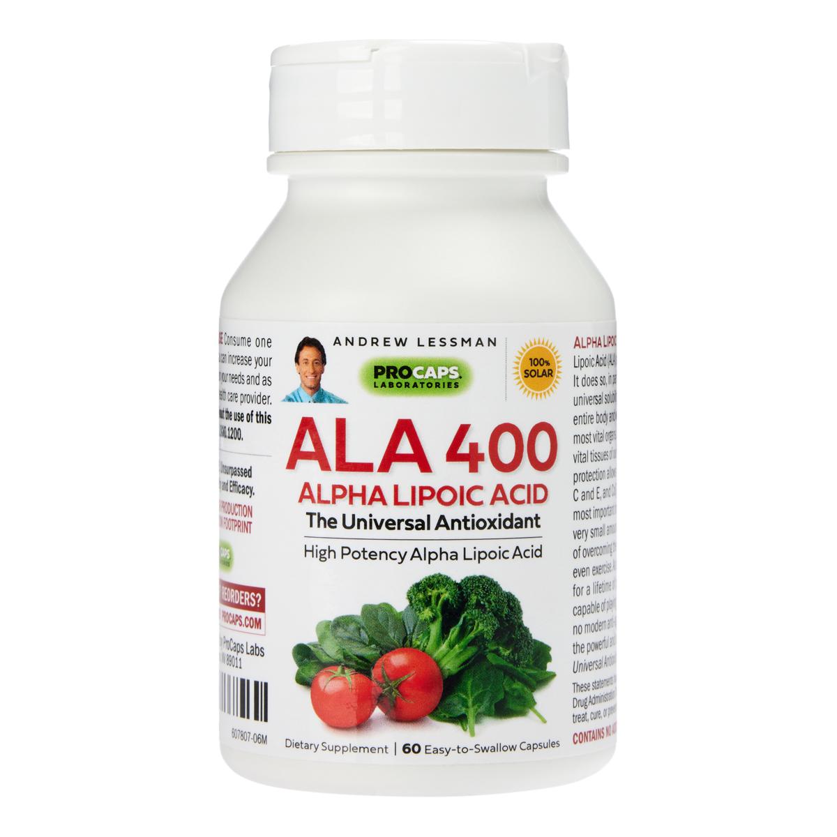 Alpha Lipoic Acid-400 - 60 Capsules