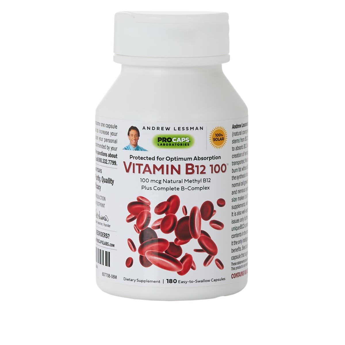 Vitamin B12-100 - 180 Capsules