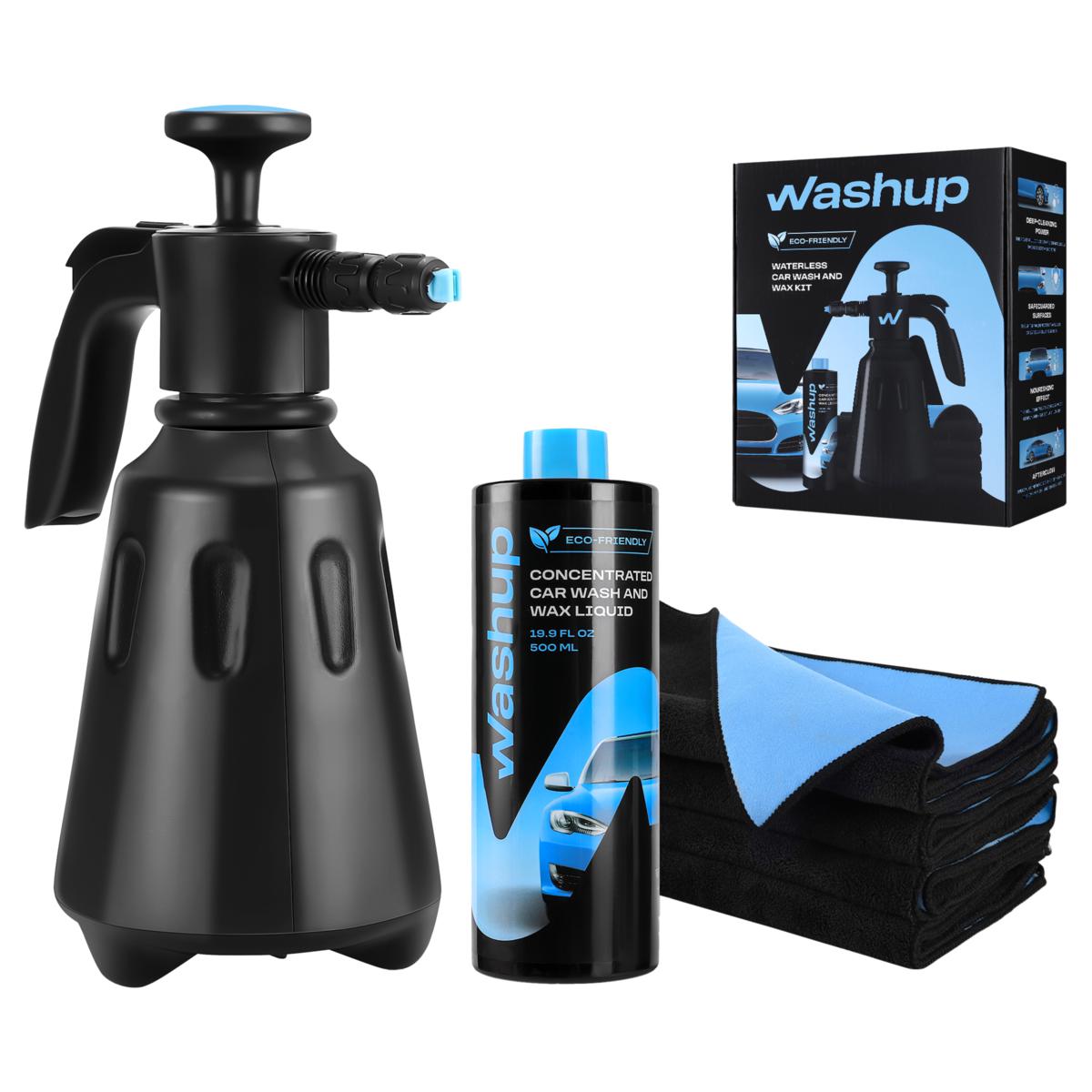 WashUp Wash & Wax Waterless Car Cleaning Kit